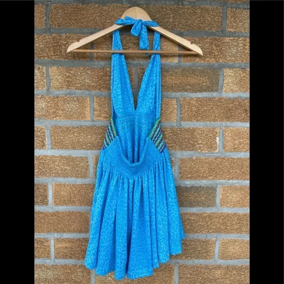 Pitusa Mini Halter Dress in Blue small/medium - Picture 7 of 10